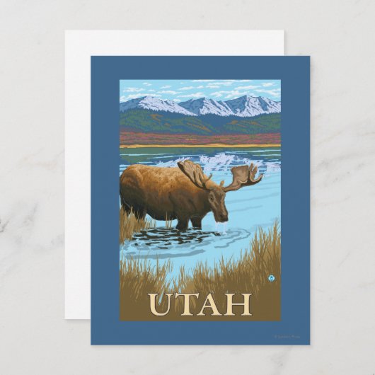 Carte Postale Oie BoireUtah (Devant / Derrière)