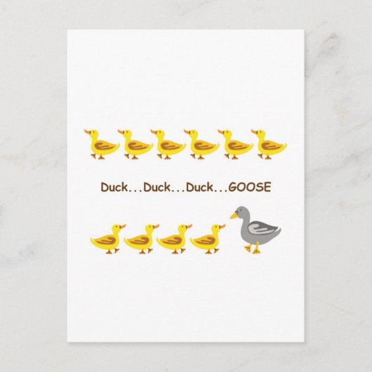 Carte Postale Oie de canard de canard (Devant)