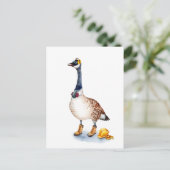 Carte Postale Oie de sécurité (Debout devant)