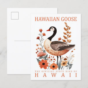 Carte Postale Oie d'Hawaï Oiseau d'Hawaï États-Unis Voyage