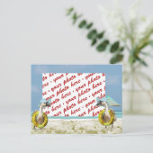 Carte Postale Oie sur le cadre photo de vacances (Debout devant)