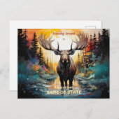 Carte Postale Oie Surréaliste Se Trouvant Dans L'Eau (Devant / Derrière)