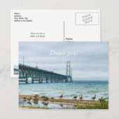 Carte Postale Oies au Mighty Mac Merci (Devant / Derrière)
