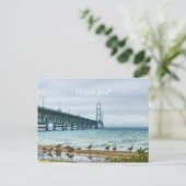 Carte Postale Oies au Mighty Mac Merci (Debout devant)