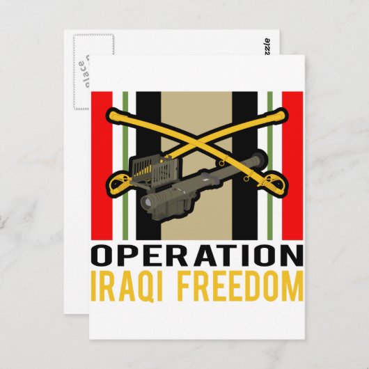 Carte Postale OIF Cavalry Stinger (Devant / Derrière)