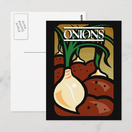 Carte Postale Oignon (Devant / Derrière)