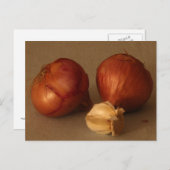 Carte Postale Oignon et ail (Devant / Derrière)