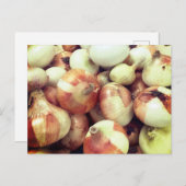 Carte postale Oignons doux (Devant / Derrière)