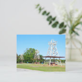 Carte Postale Oil Derrick Picnic Tables, Autoroute I-20, Texas (Debout devant)