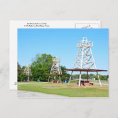 Carte Postale Oil Derrick Picnic Tables, Autoroute I-20, Texas (Devant / Derrière)