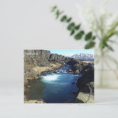Carte Postale Õingvellir, Islande (Debout devant)