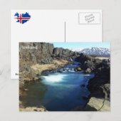 Carte Postale Õingvellir, Islande (Devant / Derrière)