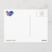 Carte Postale Õingvellir, Islande (Dos)