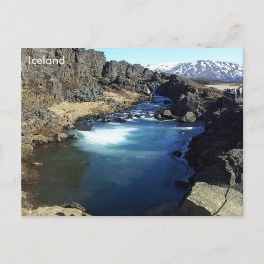 Carte Postale Õingvellir, Islande (Devant)