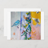 Carte Postale Oiseau (Devant / Derrière)