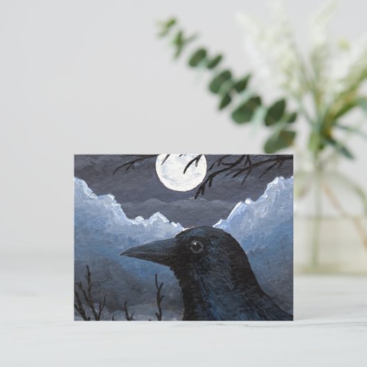 Carte Postale Oiseau 58 Corbeau (Debout devant)