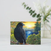Carte Postale Oiseau 63 corneille (Debout devant)