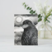 Carte Postale Oiseau 64 Corbeau de corbeau (Debout devant)
