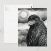 Carte Postale Oiseau 64 Corbeau de corbeau (Devant / Derrière)