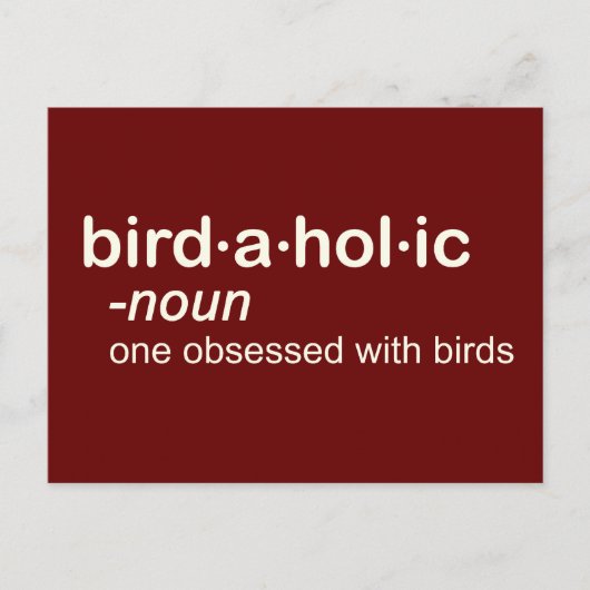 Carte Postale oiseau a hol ic (Devant)