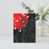 Carte Postale oiseau à silhouette (Debout devant)