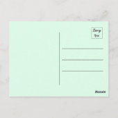 Carte Postale Oiseau Abstrait Se Trouvant Sur Une Branche (Dos)