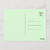 Carte Postale Oiseau Abstrait Se Trouvant Sur Une Branche (Dos)