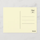 Carte Postale Oiseau Abstrait Se Trouvant Sur Une Branche (Dos)