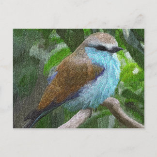 Carte postale Oiseau bleu
