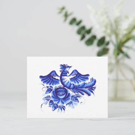 Carte Postale Oiseau bleu (Debout devant)