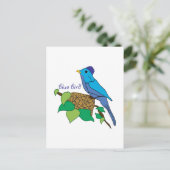 Carte Postale Oiseau bleu (Debout devant)