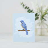 Carte Postale Oiseau bleu (Debout devant)