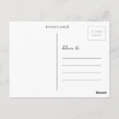 Carte Postale Oiseau bleu dans le jardin de printemps rouge Arti (Dos)