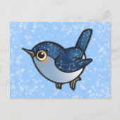 Carte Postale Oiseau bleu éclatant (Devant)