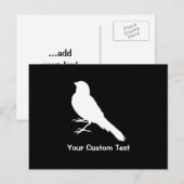Carte Postale Oiseau canarien permanent (Devant / Derrière)