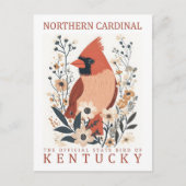 Carte Postale Oiseau cardinal du nord du Kentucky USA Travel (Devant)