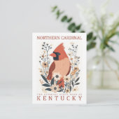 Carte Postale Oiseau cardinal du nord du Kentucky USA Travel (Debout devant)