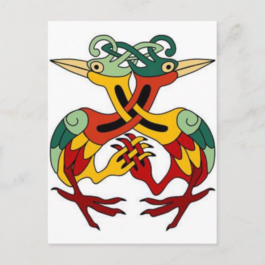 Carte Postale Oiseau celtique (Devant)