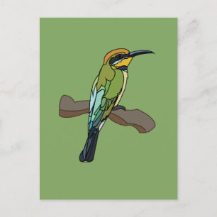 Carte Postale Oiseau d'abeilles