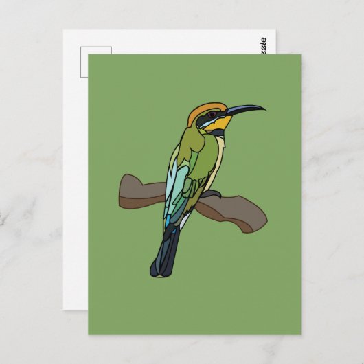 Carte Postale Oiseau d'abeilles (Devant / Derrière)