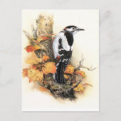 Carte Postale Oiseau d'automne (Devant)