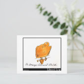 Carte Postale Oiseau de couleur orange d'Edward Lear (Debout devant)