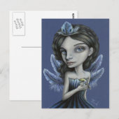 Carte Postale Oiseau de la chance (Devant / Derrière)