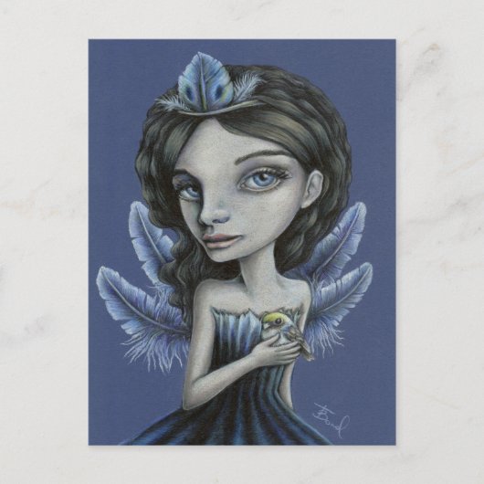 Carte Postale Oiseau de la chance (Devant)
