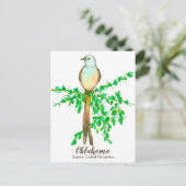 Carte Postale Oiseau de l'État de l'Oklahoma (Debout devant)