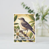 Carte Postale Oiseau de l'État du Mississippi (Debout devant)