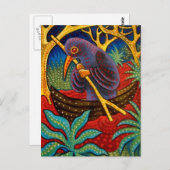 Carte Postale oiseau de médecine (Devant / Derrière)