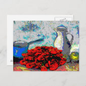 Carte Postale Oiseau de mer, Vie morte, Fauvisme (Devant / Derrière)