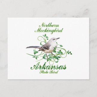 Carte Postale Oiseau de Mockingbird Arkansas
