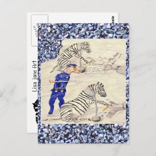 Carte Postale Oiseau de prison (Devant / Derrière)